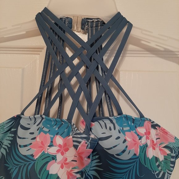 NANU swimsuit tropical print - Picture 2 of 5